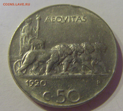 50 чентезимо 1920 гурт гладкий Италия №1 24.03.21 22:00 М - CIMG4778.JPG