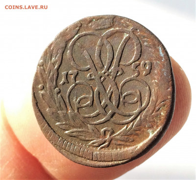 денга Елизаветы 1759г  (А54) 21.03 - RLH7HOSqNfw