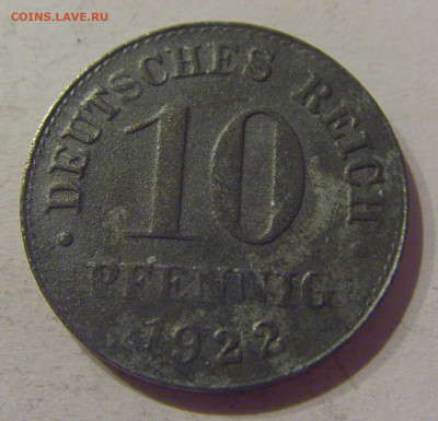 10 пфеннигов 1922 Германия №1 25.03.21 22:00 М - CIMG5130.JPG