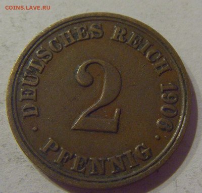 2 пфеннига 1906 А Германия №1 25.03.21 22:00 М - CIMG5162.JPG