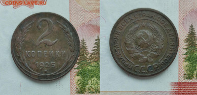 2 копейки 1925 Предпродажная оценка - 2-25