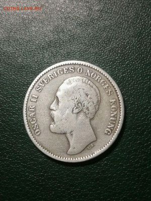 2 кроны 1876г.,Швеция. до 22.00мск 25.03.2021г. - CYJGA6h