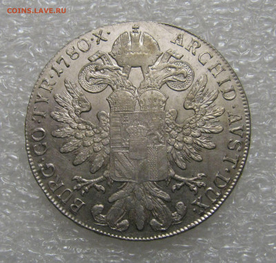 ТАЛЕР Марии Терезии 1780. Венецианская чеканка 1840 -1866 гг - МарТ80 (5).JPG