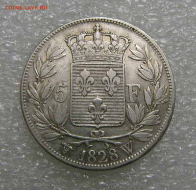 Королевство Франция. Карл X. 5 ФРАНКОВ 1828 года. - Карл (4).JPG