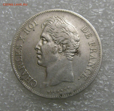 Королевство Франция. Карл X. 5 ФРАНКОВ 1828 года. - Карл (3).JPG