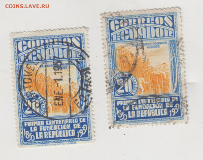 Старые марки ЭКВАДОРА 1930 г. 2 шт. до 26.03.21 г в 23.00 - 015