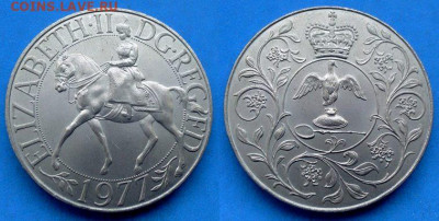 Великобритания - 25 пенсов 1977 (Серебряный юбилей) до 27.03 - Великобритания 25 пенсов, 1977