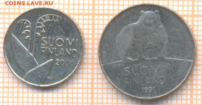 Финляндия 2 монеты, до 27.03.2021 г. 22.00 по Москве - Финляндия 2 мон 2893