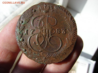 5 копеек 1783 ЕМ. Вес 42,86 грамм. До 25.03.2021 - 3 - копия.JPG