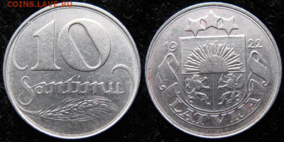Латвия 10 сантим 1922 до 28-03-21 в 22:00 - Латвия 10 сантим 1922    2789