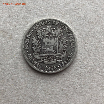 Венесуэла 2 боливара 1936, до 28.03. - pC4NHwAVcGc