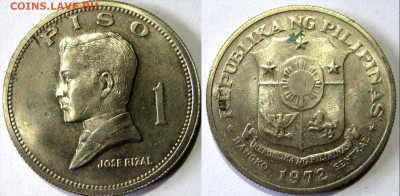 Филиппины 1 писо Год 1972 Окончание:25-03 В 22-00 мск - филип 1 писо