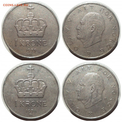 ФИКС 1 крона 1951-2007 гг. НОРВЕГИЯ до 25.03.21 в 22:00 МСК - CollageMaker_20210323_180056648