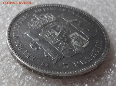 5 песет Испания 1876 год. - 006.JPG