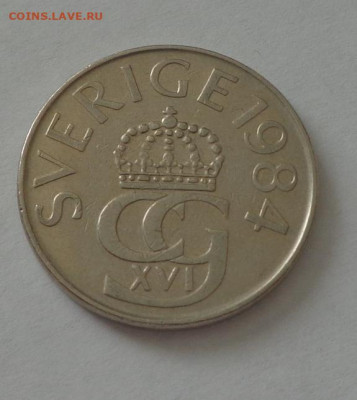 ШВЕЦИЯ - 5 крон 1984 крупная до 30.03, 22.00 - Швеция - 5 крон 19841