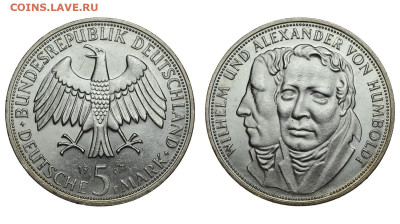 ФРГ. 5 марок 1967 г. Гумбольдт. До 28.03.21. - DSH_9387.JPG