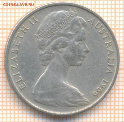 Австралия 20 центов 1966 г., до 30.03.2021 г. 22.00 по Москв - Австралия 20 центов 1966 2747