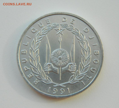Джибути 5 франков 1991 г. (Фауна) до 31.03.21 - DSCN7848.JPG
