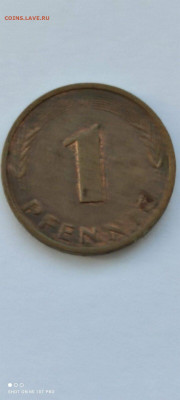 Германия 1 пфенниг 1983J - 1983J