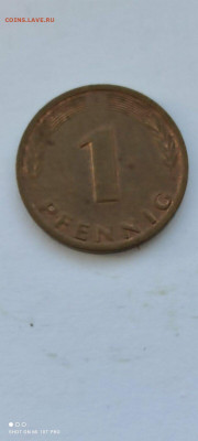 Германия 1 пфенниг 1985F - 1985F