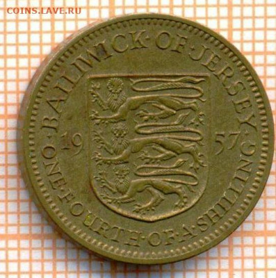 4 шиллинга 1964 г., до 02.04.2021 г. 22.00 по Москв - Джерси 1 четв шиллинга 1957 2995