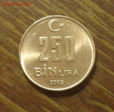 ТУРЦИЯ - 250 тыс. лир Ататюрк до 2.04, 22.00 - Турция 250 лир 2003_1