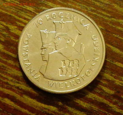 ПОЛЬША - 70 ЛЕТ ВЕЛИКОПОЛЬСКОГО ВОССТАНИЯ до 2.04, 22.00 - Польша 100 зл 70 л Великопольского Восстания