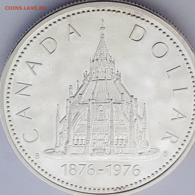 Канада.1 доллар,1976.Spec До 3.04.21г, 21-00 МСК Мо - Кан.библ