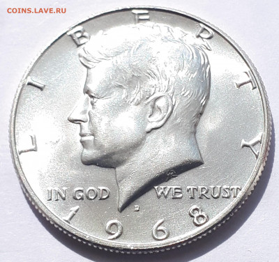 США.Half Dollar 1968.До 3.04.21г, 21-00 МСК - 1968,,,