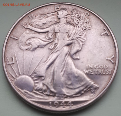 США.Half Dollar 1944. До 3.04.21г, 21-00 МСК - 1944
