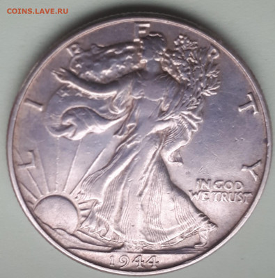 США.Half Dollar 1944. До 3.04.21г, 21-00 МСК - 1944-1