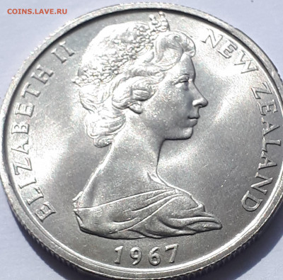 ENDEAVOUR. Нов. Зеландия 50 центов, 1967.До 3.04.21г, 21-00 - Н.З.1967
