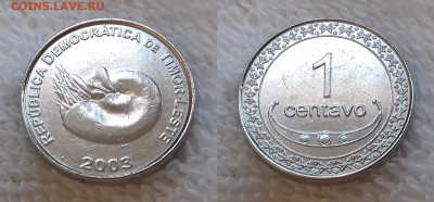 Иностранные монеты по фиксированной цене - ВОСТОЧНЫЙ ТИМОР 1 сентаво 2003 20191124_1434