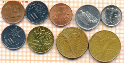 Малайзия 9 монет, до 04.04.2021 г. 22.00 по Москве - Малайзия 9 монет 2810а