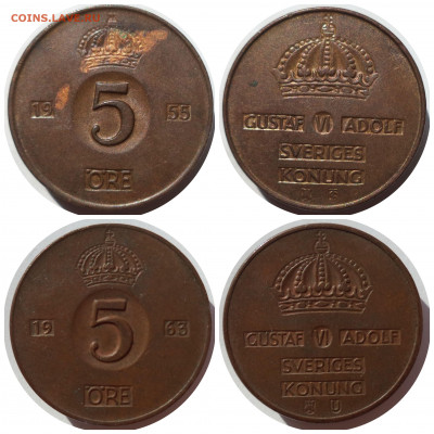 5 эре 1940,55,63,72,73 г. ШВЕЦИЯ до 31.03.21 в 22:00 МСК - CollageMaker_20210329_134523977