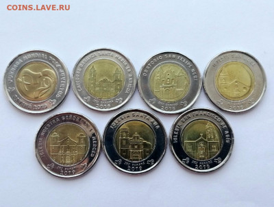 Лот юбилейки Панама 1 бальбоа 7 монет 2019г - 1