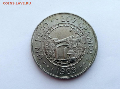 Доминикана 1 песо, 1969 125 лет Республике - 1