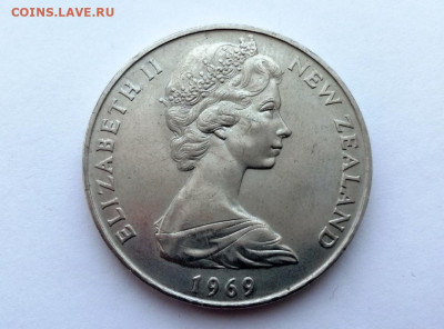 Новая Зеландия 1 $, 1969 200 лет путешествию Капитана Кука - 2