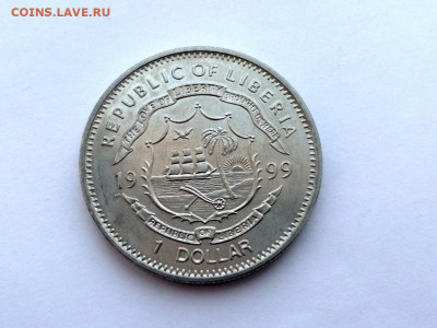 Либерия 1 доллар, 1999 Капитан Джеймс Кук - 2