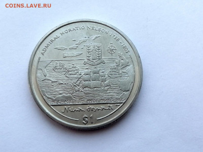 Британские Виргинские острова 1$, 2005 Горацио Нельсон - 2