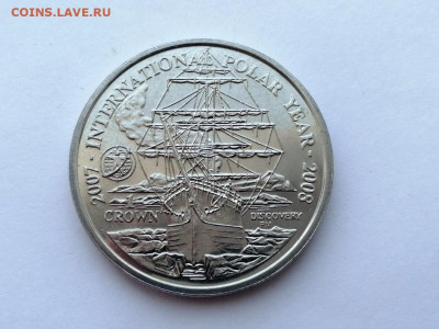 Фолклендские острова 1 крона,2007 Международный полярный год - 2