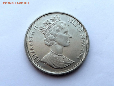 Остров Мэн 1 крона, 1996 Мореплаватели - Сэр Фрэнсис Дрейк - 1