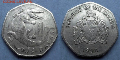 Гамбия - 1 даласи 1998 года (Крокодил) до 4.04 - Гамбия 1 даласи, 1998