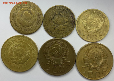 5 копеек 1930,1946,1953гг. и 3 копейки 1928,1931,1946 гг. - 102