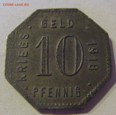 Нотгельд 10 пф 1918 Менген №1в 03.04.2021 22:00 МСК - CIMG2890.JPG