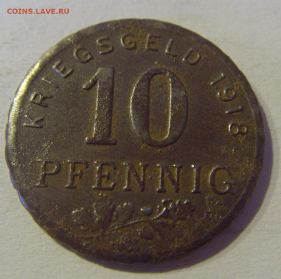 Нотгельд 10 пф 1918 Хаттинген №1в 03.04.2021 22:00 МСК - CIMG2922.JPG