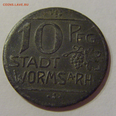 Нотгельд 10 пф 1918 Вормс №1 03.04.2021 22:00 МСК - CIMG6712.JPG