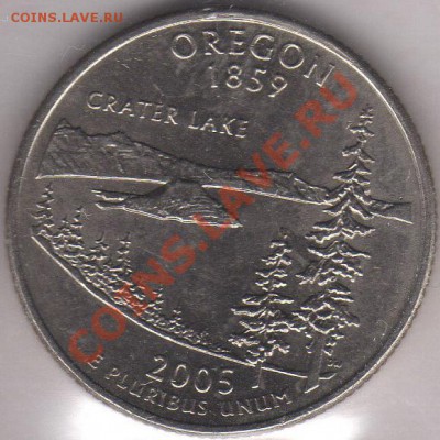 США четвертак Орегон 2005 до 15.10.2011 21-00 - США четвертак 2005 3 а