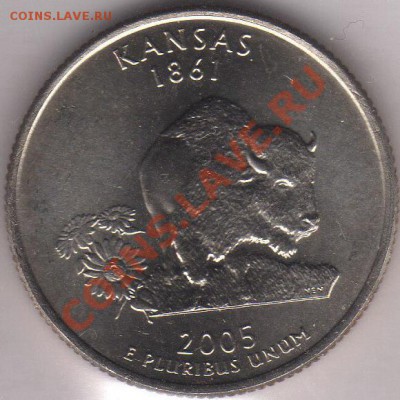 США четвертак Канзас 2005 до 15.10.2011 21-00 - США четвертак 2005 4 а