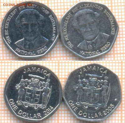 Ямайка 1 доллар 2005, 2014 г., до 05.04.2021 г. 22.00 по Мос - Ямайка 1 доллар 2005 14 906